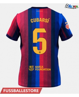 Günstige Barcelona Pau Cubarsi #5 Heimtrikot 2026-27 Kurzarm